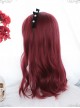 Red Lotus Series Red Medium Length Gentle Curly Wig Gothic Lolita Wigs
