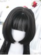 Pure Color Jellyfish Hairstyle Medium Length Straight Wig Gothic Lolita Wigs