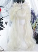 Moonlight Series White Natural Gentle Curly Long Wig Classic Lolita Wigs