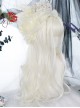 Moonlight Series White Natural Gentle Curly Long Wig Classic Lolita Wigs