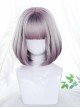 Purple Gradient Short Wig Natural Inner Buckle Hairstyle Sweet Lolita Wigs