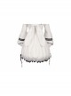 Devil Rabbit Series OP Autumn Winter Halloween Gothic Lolita Long Sleeve Dress With Detachable Plush Rabbit Ears Hat