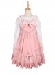 Rococo Series JSK Pure Color Velvet Elegant Classic Lolita Ruffle Sling Dress