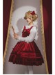 Rococo Series JSK Pure Color Velvet Elegant Classic Lolita Ruffle Sling Dress