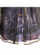 Witch Small Town Series JSK Design 2 Halloween Black Retro Gothic Lolita Sling Dress