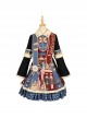 Clara Series OP Nutcracker Theme Autumn Winter Christmas Sweet Lolita Lapel Long Sleeve Dress