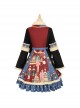 Clara Series OP Nutcracker Theme Autumn Winter Christmas Sweet Lolita Lapel Long Sleeve Dress