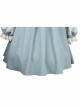 Bunny Series OP Rabbit Ears Doll Collar Autumn Winter Sweet Lolita Blue Lantern Sleeve Long Sleeve Dress