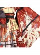 Fox Demon Series Japanese Style Vintage Printing Sweet Lolita Red Big Sleeves Outer Clothing