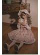 Bears Story Series OP Elegant Printing Doll Feeling Classic Lolita Pink Long Sleeve Dress