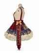 Clara Series JSK Nutcracker Themed Printing Christmas Sweet Lolita Apricot Back Straps Dress