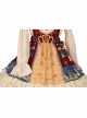 Clara Series JSK Nutcracker Themed Printing Christmas Sweet Lolita Apricot Back Straps Dress