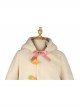 Bunny Series Autumn Winter Cream-colored Rabbit Ears Lambswool Short Coat