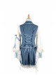 Alice Detective Series Embroidery Prince Retro Lolita Blue Vest