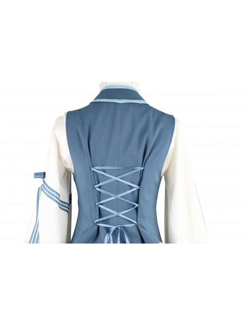 Alice Detective Series Embroidery Prince Retro Lolita Blue Vest