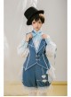 Alice Detective Series Stand-up Collar Prince Retro Classic Lolita White Long Sleeve Shirt