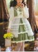 Immerse Springtime Series OP Pastoral Style Elegant Three-Section Hem Classic Lolita Long Sleeve Dress With Tulle Skirt