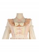 Immerse Springtime Series OP Pastoral Style Elegant Three-Section Hem Classic Lolita Long Sleeve Dress With Tulle Skirt