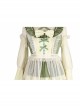 Immerse Springtime Series OP Pastoral Style Elegant Three-Section Hem Classic Lolita Long Sleeve Dress With Tulle Skirt