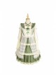Immerse Springtime Series OP Pastoral Style Elegant Three-Section Hem Classic Lolita Long Sleeve Dress With Tulle Skirt