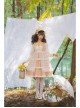 Immerse Springtime Series OP Pastoral Style Elegant Three-Section Hem Classic Lolita Long Sleeve Dress With Tulle Skirt