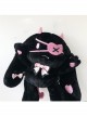 Demon Rabbit Series Black-Pink Rabbit Cute Long Plush Gothic Lolita Inclined Shoulder Bag