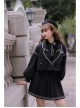Taboo Book Series Embroidery Gothic Lolita Winter Black Lapel Short Coat