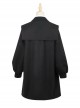 Taboo Book Series Embroidery Gothic Lolita Black Lapel Winter Loose Mid-length Cloak Coat