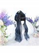 Black Gradient Blue Long Large Wave Curly Wig Classic Lolita Wigs