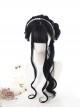 Natural Big Wave Curly Black Fluffy Long Curly Wig Classic Lolita Wigs