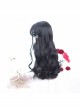 Natural Big Wave Curly Black Fluffy Long Curly Wig Classic Lolita Wigs