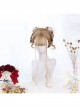 Linen Color Long Natural Big Wave Curly Wig Classic Lolita Wigs