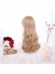 Linen Color Long Natural Big Wave Curly Wig Classic Lolita Wigs