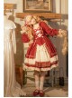 Sweet Dream Paradise Series OP Plaid Ruffle Multi-layer Stitching Hem Sweet Lolita Autumn Winter Long Sleeve Dress