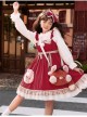 Snowball Meow Series JSK Plush Balls Bowknot Autumn Winter Sweet Lolita Ruffle Sling Dress