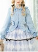 Candy Series Candy Color Cute Rabbit Ears Sweet Lolita Ruffle Hooded Puff Sleeve Short Outer Garment