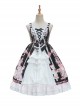 Cats Tea Party Series JSK Cute Cat Printing Sweet Lolita Sling Dress