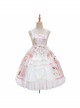 Cats Tea Party Series JSK Cute Cat Printing Sweet Lolita Sling Dress