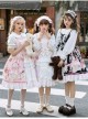 Cats Tea Party Series JSK Cute Cat Printing Sweet Lolita Sling Dress