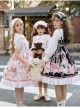 Cats Tea Party Series JSK Cute Cat Printing Sweet Lolita Sling Dress