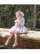 Cats Tea Party Series SK Bowknot Cute Printing Sweet Lolita Back Straps Skirt