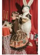 Christmas Story Series OP Christmas Printing Sweet Lolita Winter Brown Long Sleeve Dress