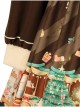 Christmas Story Series OP Christmas Printing Sweet Lolita Winter Brown Long Sleeve Dress