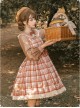 Mushroom Raccoon Series JSK Retro Pastoral Style Sweet Lolita Brown Sling Dress Shirt Set