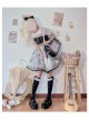 Little Tengu Series JSK Black Printing Tulle Hem Black Cute Punk Street Gothic Lolita Sling Dress