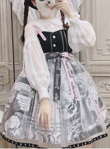 Little Tengu Series Doll Collar White Chiffon Sweet Lolita Long Sleeve Shirt