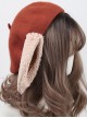 Cute Lop-eared Rabbit Autumn Winter Sweet Lolita Rabbit Ears Warm Beret