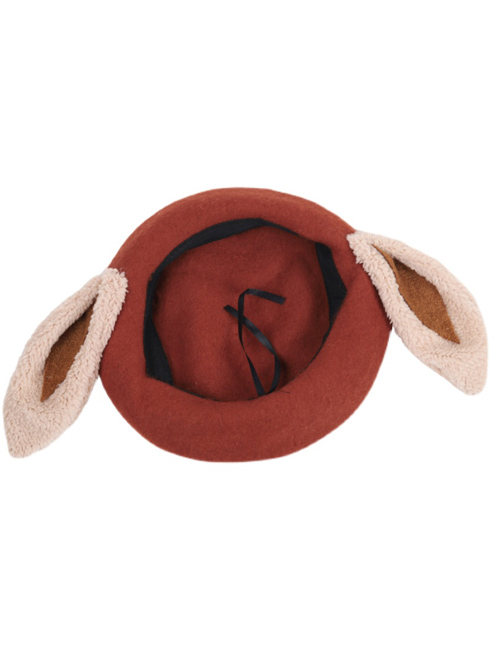 Cute Lop-eared Rabbit Autumn Winter Sweet Lolita Rabbit Ears Warm Beret