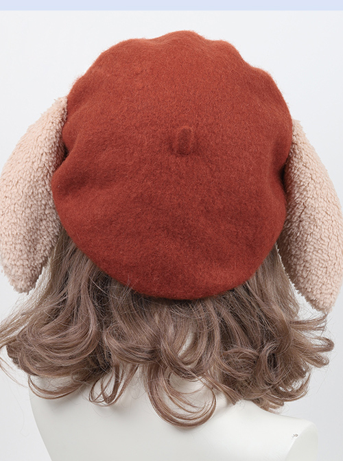 Cute Lop-eared Rabbit Autumn Winter Sweet Lolita Rabbit Ears Warm Beret