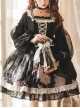 Gem Insect Series OP Printing Darkness Elegant Gothic Lolita Black Long Sleeve Dress